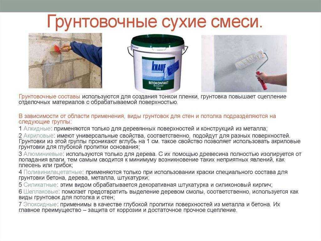 Грунтовка для бетонной и цементной стяжки, особенности применения
