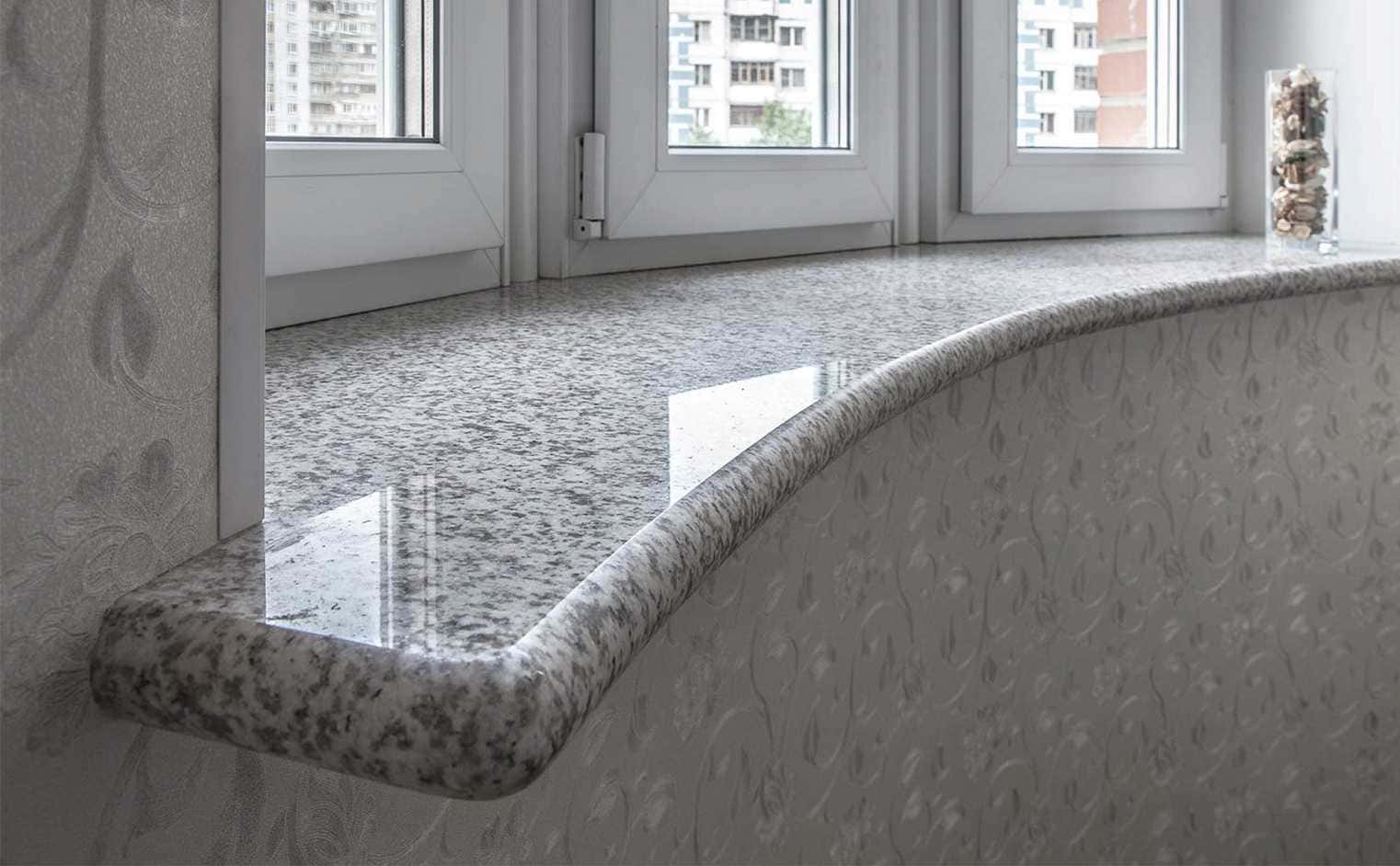 Как выбрать подоконник из искусственного камня: фото и отзывы