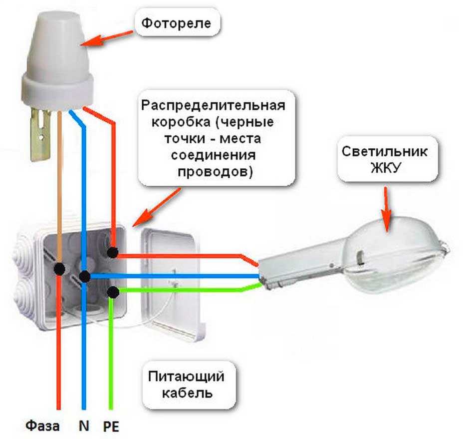 Как подключить фотореле для уличного освещения к фонарю: схема подключения, принцип работы, виды (фр 601,602, с выносным датчиком), где лучше установить, документация, почему может не работать, инструкция с видео