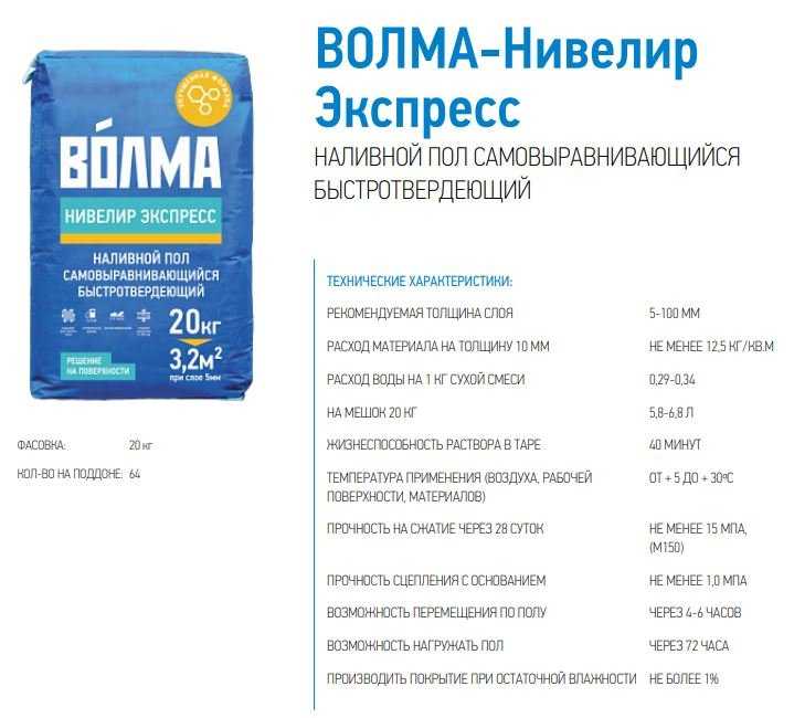 Виды смесей для выравнивания пола