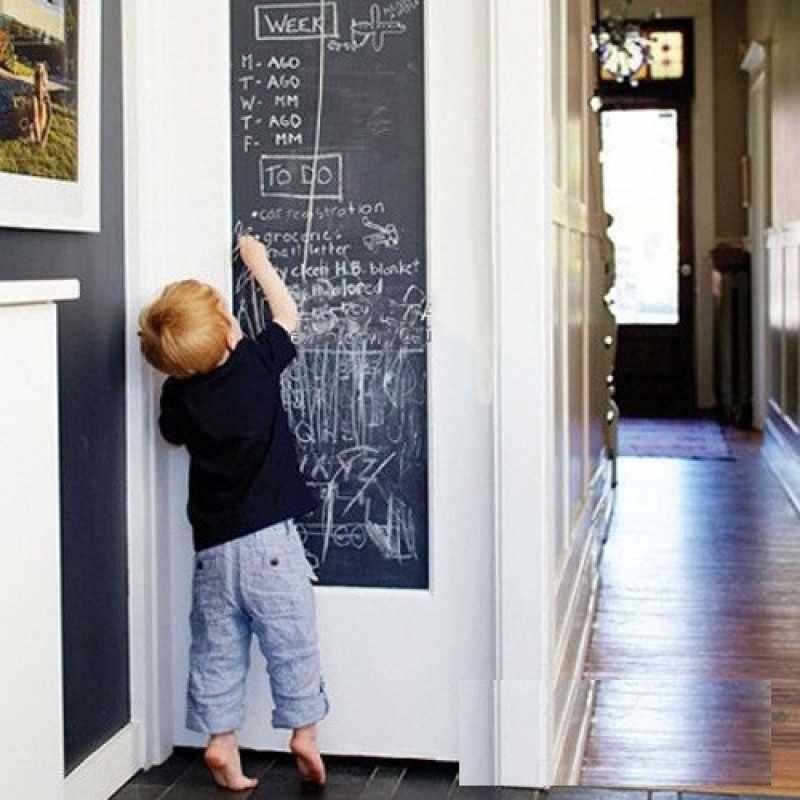 Обои для рисования мелом на стенах в детскую: инструкция