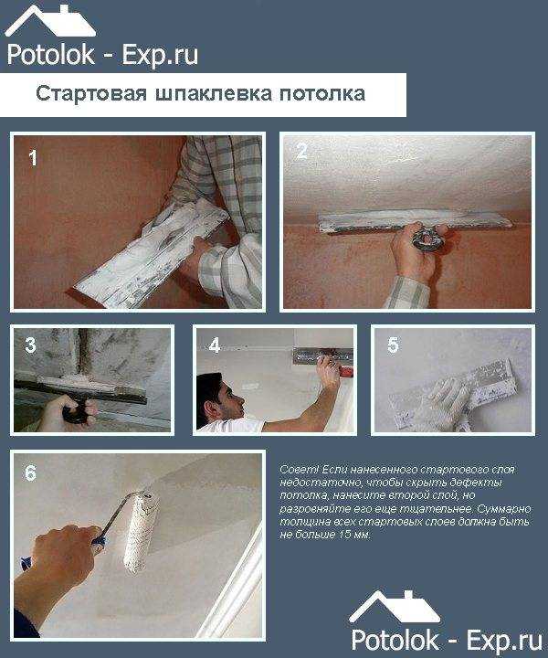 Правильная технология шпаклевки потолка под покраску своими руками