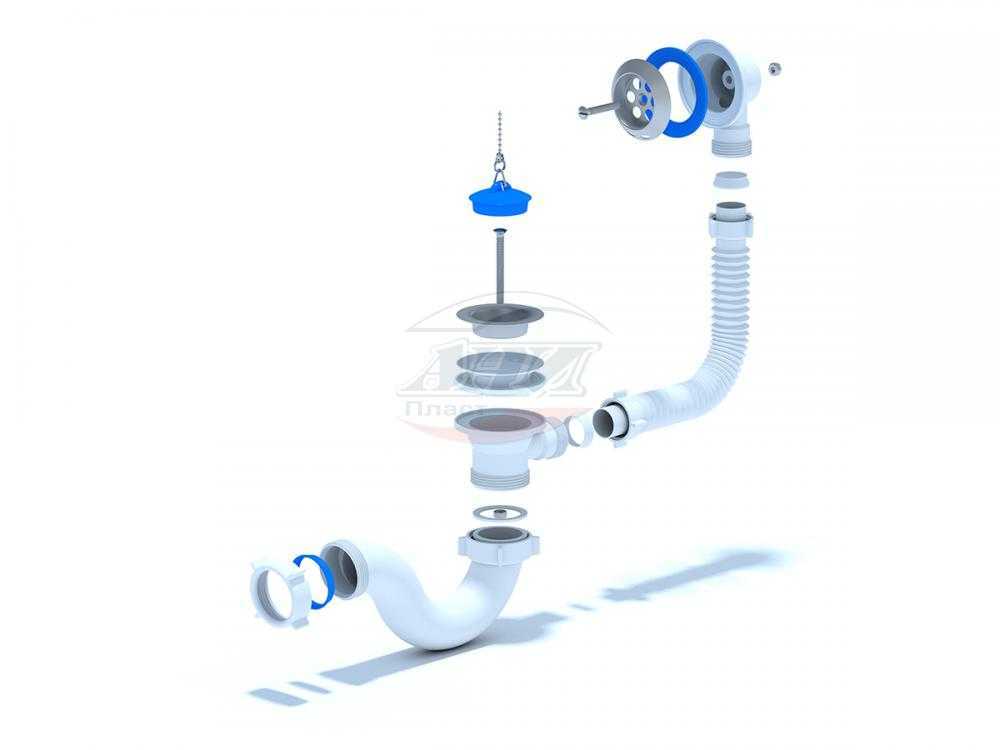 Сборка сифона для мойки на кухне или раковины в ванной