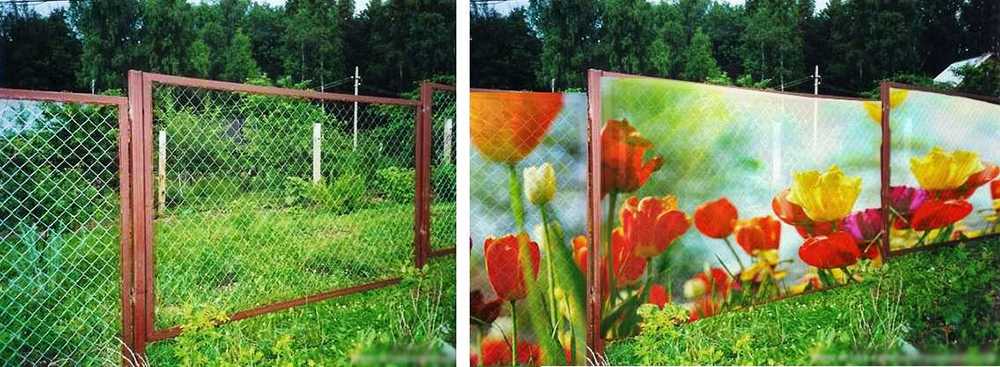 Фотосетка для забора: интересные модели для декорирования