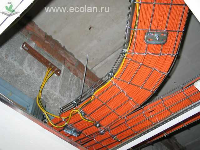 Прокладка кабелей в лотках требования - видеонаблюдение, сигнализации, безопасность.