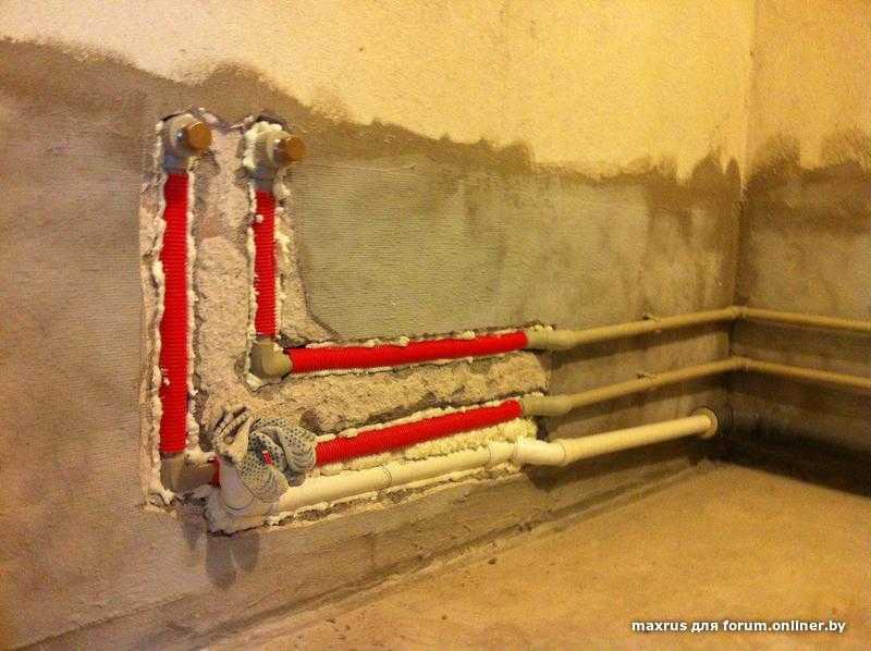 Можно ли замуровывать в стену полипропиленовые трубы - клуб мастеров