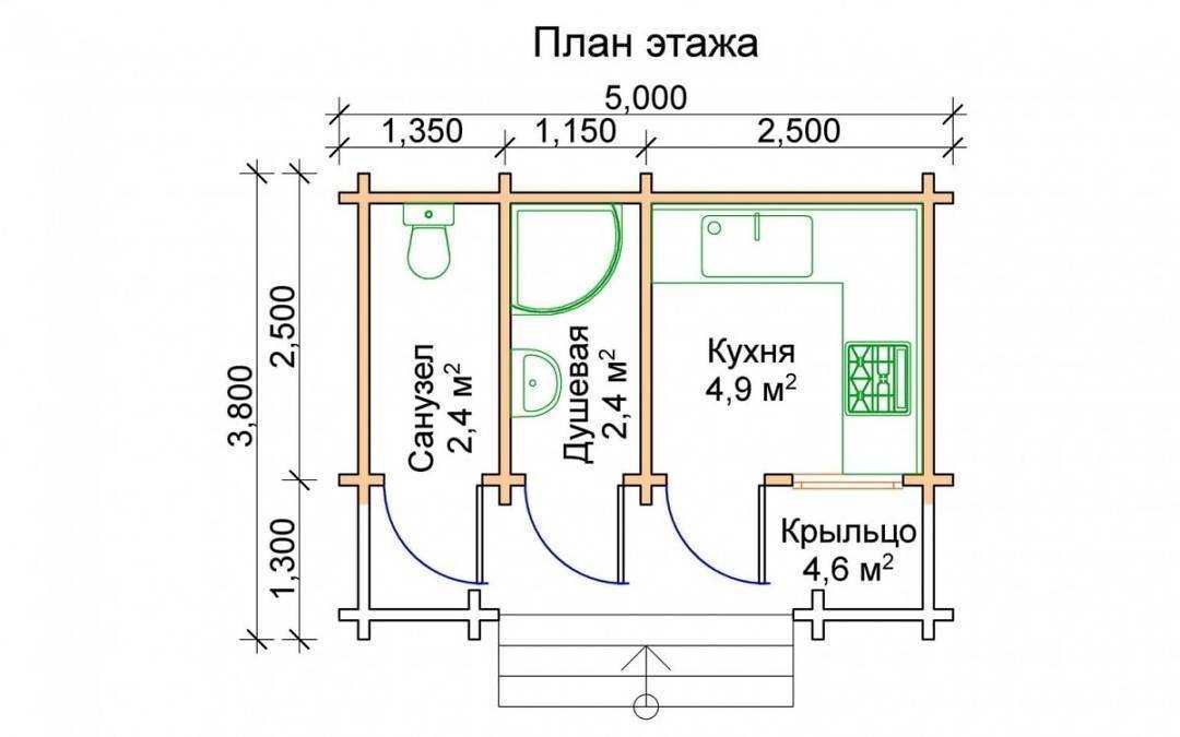 Хозблок для дачи - инструкция как сделать + 110 фото готовых конструкций