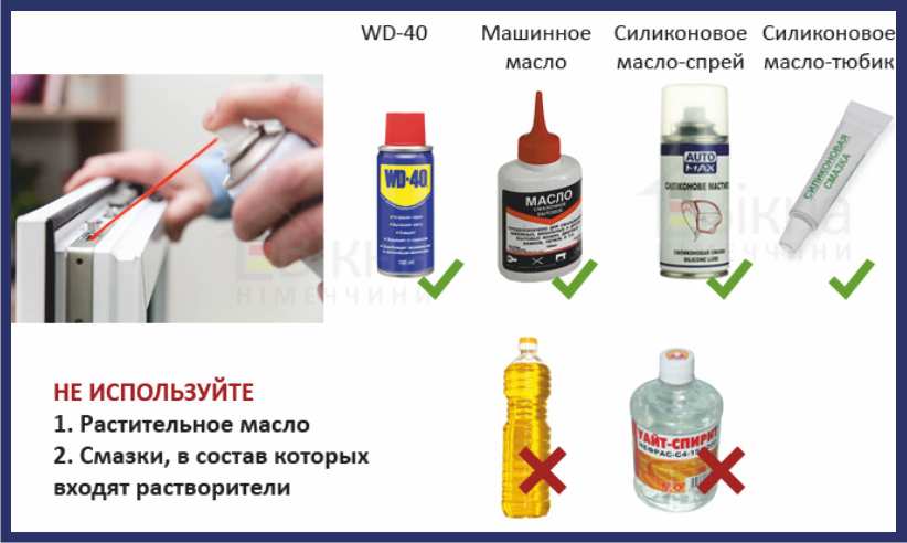 Смазка пластиковых окон своими руками: в домашних условиях, инструкция, фурнитуры, уплотнителей, пвх | ремонтсами! | информационный портал