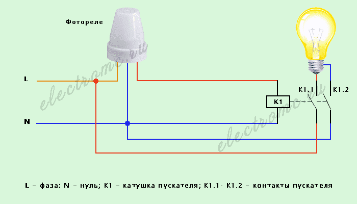 Фотореле, их виды, применение, схема подключения