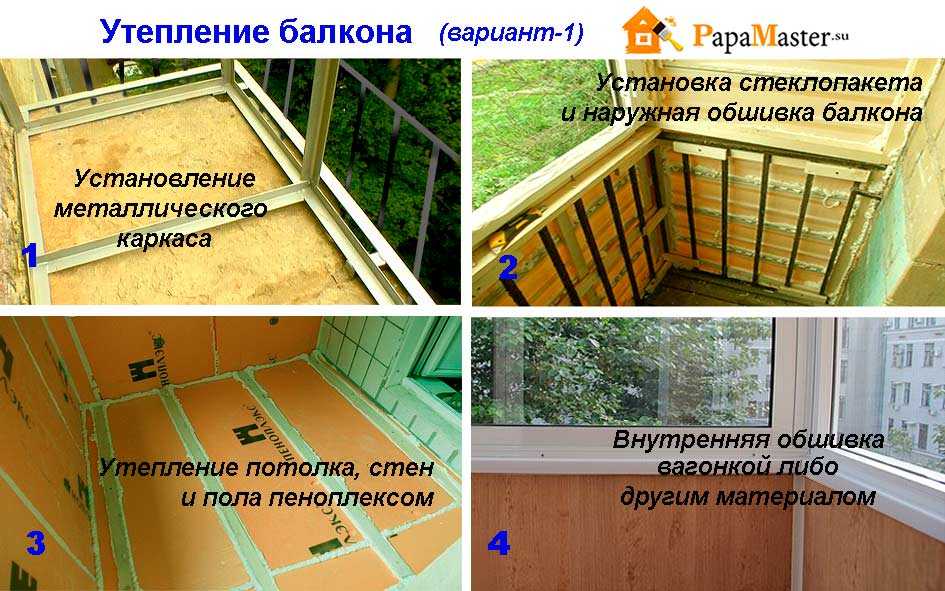 Утепление балкона своими руками: пошаговая инструкция