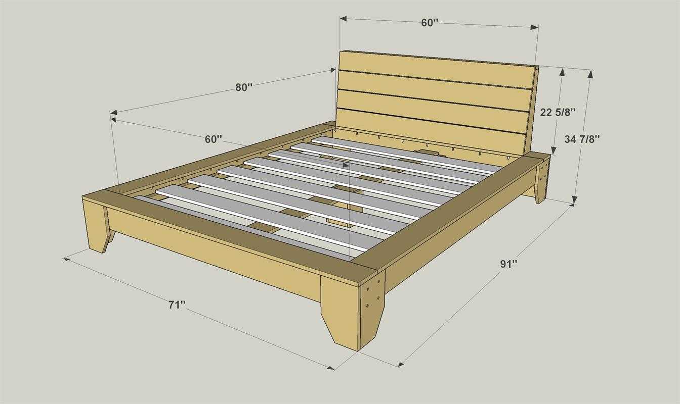 Как сделать каркас кровати своими руками из дерева