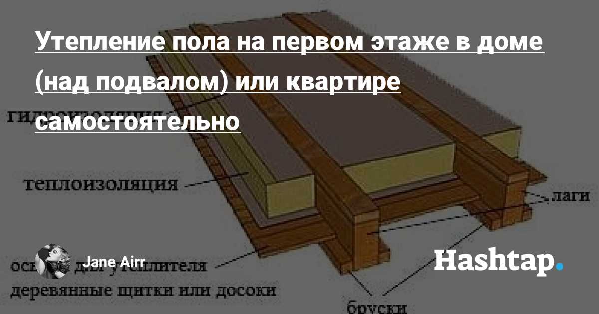 Утепление пола первого этажа своими руками - пошаговая инструкция!