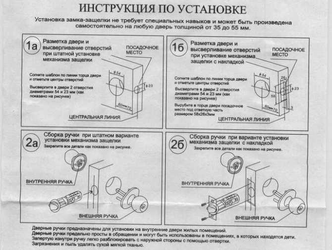 Как врезать замок в межкомнатную дверь своими руками: инструкция по установке