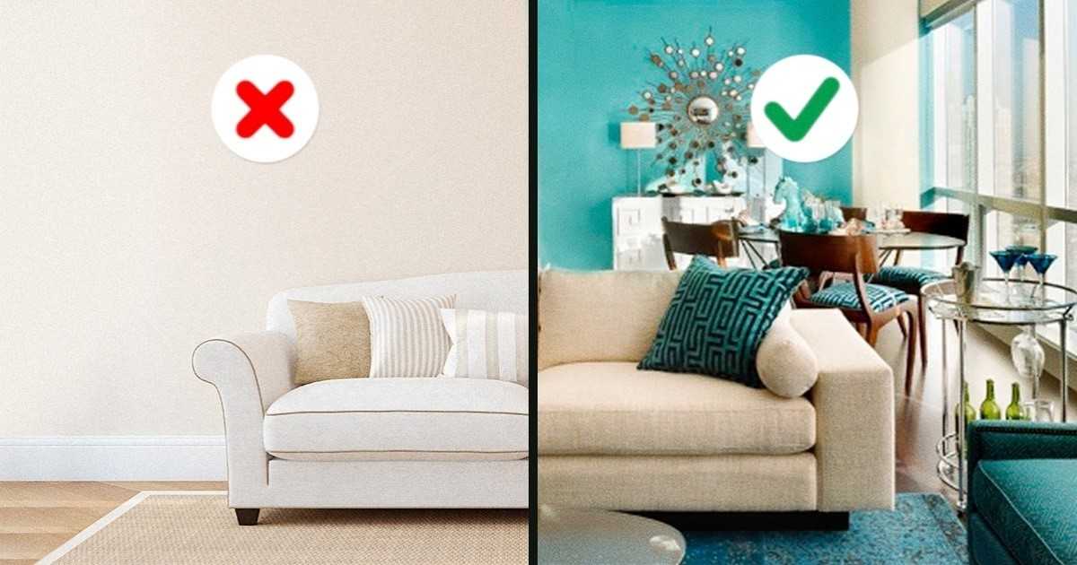 15 ошибок в дизайне интерьера, которые нельзя допускать | дом мечты