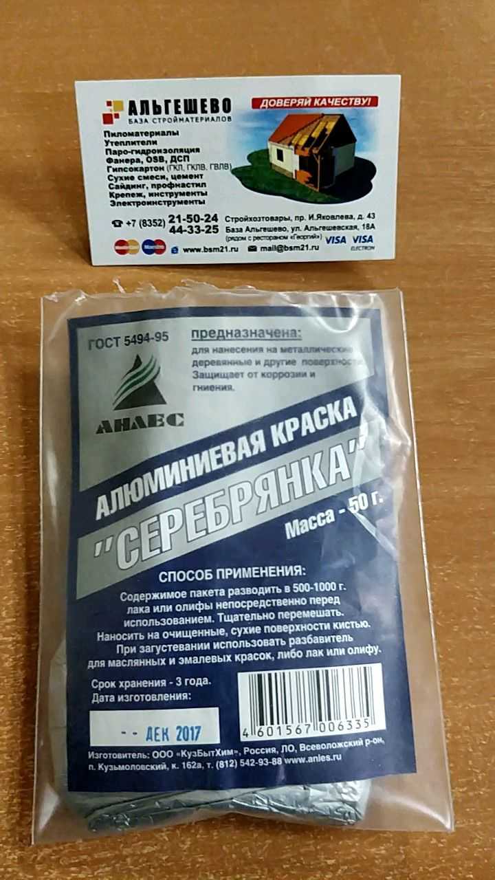 Характеристики и области применения красящего состава — серебрянки