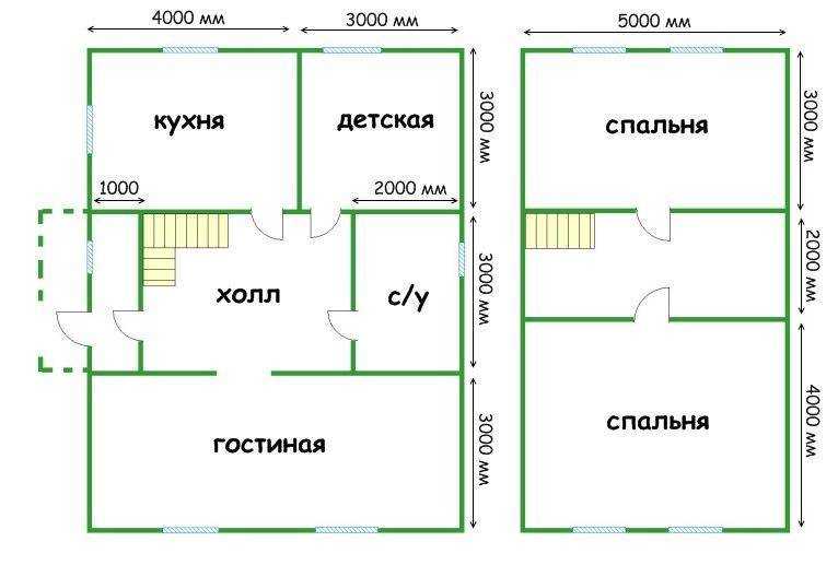 Планировка дома 6 на 9 м (52 фото): проект одноэтажного или двухэтажного дома размером 6х9 кв.м с мансардой, варианты и примеры с отличным дизайном